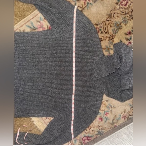 NWOT RtA CELINE Hooded Sweater Dress Tunic Hoodie Cashmere Knit Ash Distressed - Picture 12 of 16